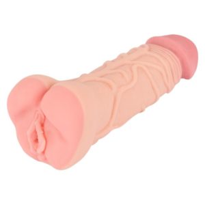 Masturbator „2in1 Extension + Masturbator“ auch als Penis-Verlängerung zu benutzen