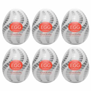 Masturbator „Egg Tornado“ mit Spiralrillen-Stimulationsstruktur
